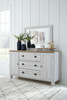 Haven Bay Brown / Beige 7 Pc. Dresser, Mirror, Chest, King Panel Bed