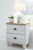 Haven Bay Brown / Beige Two Drawer Night Stand