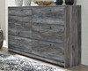 Baystorm Gray 9 Pc. Dresser, Mirror, Chest, King Panel Bed With 2 Storage Drawers, 2 Nightstands