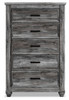 Thyven Gray Five Drawer Chest