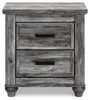 Thyven Gray Two Drawer Night Stand