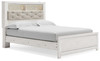 Altyra White Queen Panel Bookcase Bed