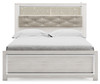 Altyra White Queen Panel Bookcase Bed