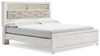 Altyra White King Panel Bookcase Bed