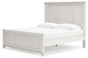 Grantoni White King Panel Bed