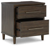 Wittland Brown Two Drawer Night Stand