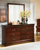 Alisdair Dark Brown 6 Pc. Dresser, Mirror, Chest, King Sleigh Bed, Nightstand