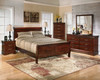 Alisdair Dark Brown King Sleigh Bed