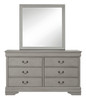 Kordasky Gray Dresser, Mirror