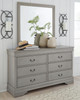 Kordasky Dark Gray 5 Pc. Dresser, Mirror, Chest, Twin Sleigh Bed