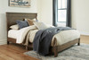 Shamryn Grayish Brown King Panel Bed