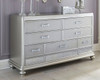 Coralayne Blue 5 Pc. Dresser, Mirror, Chest, Queen Panel Bed