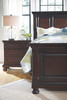 Porter Rustic Brown 6 Pc. Dresser, Mirror, Chest & Queen Panel Bed