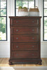 Porter Rustic Brown 6 Pc. Dresser, Mirror, Chest & Queen Sleigh Storage Bed