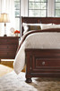 Porter Rustic Brown Queen Sleigh Storage Bed