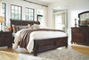 Porter Rustic Brown California King Sleigh Bed