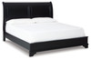 Chylanta Black California King Sleigh Bed