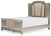 Chevanna Platinum Queen Upholstered Panel Bed