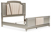 Chevanna Platinum King Upholstered Panel Bed