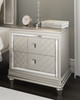 Chevanna Platinum Two Drawer Night Stand