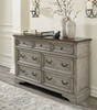 Lodenbay Antique Gray 5 Pc. Dresser, Mirror, King Panel Bed