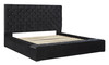 Lindenfield Black King Upholstered Bed With Storage