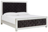 Lindenfield Black / Silver California King Upholstered Bed