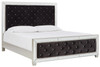 Lindenfield Black / Silver King Upholstered Bed