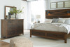 Wyattfield Two-tone 6 Pc. Dresser, Mirror, Chest, King Panel Bed with 2 Storage Drawers