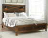 Wyattfield Two-tone 5 Pc. Dresser, Mirror, Queen Panel Bed with 2 Storage Drawers