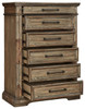 Markenburg Brown Six Drawer Chest