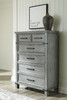 Russelyn Gray Five Drawer Chest
