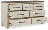 Brewgan White / Black / Gray Dresser