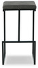 Strumford Gray / Black Tall Uph Barstool (2/CN)