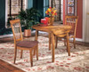 Berringer Rustic Brown 5 Pc. Dining Room Drop Leaf Table, 4 Upholstered Side Chairs