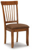 Berringer Rustic Brown Dining Upholstered Side Chair (Set of 2)