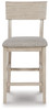 Waylowe Natural Upholstered Barstool (2/CN)