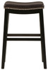 Lemante Dark Brown Tall Uph Stool (2/CN)