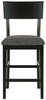 Chanzen Gray / Black Upholstered Barstool (2/CN)