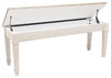 Skempton White/Light Brown Storage Bench