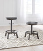 Torjin Gray Swivel Stool (2/CN)