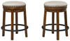 Valebeck Brown / Black Uph Swivel Stool (1/CN)