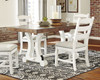 Valebeck White/Brown Rectangular Dining Room Table