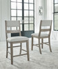 Moreshire Bisque 5 Pc. Counter Table, 4 Upholstered Barstools