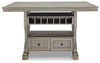 Moreshire Bisque Rect Dining Room Counter Table