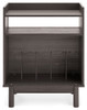 Brymont Dark Gray Turntable Accent Console