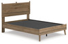 Aprilyn Light Brown Full Panel Bed