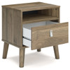 Aprilyn Light Brown One Drawer Night Stand