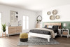 Piperton Brown / White Queen Panel Platform Bed