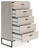 Socalle Light Natural Five Drawer Chest